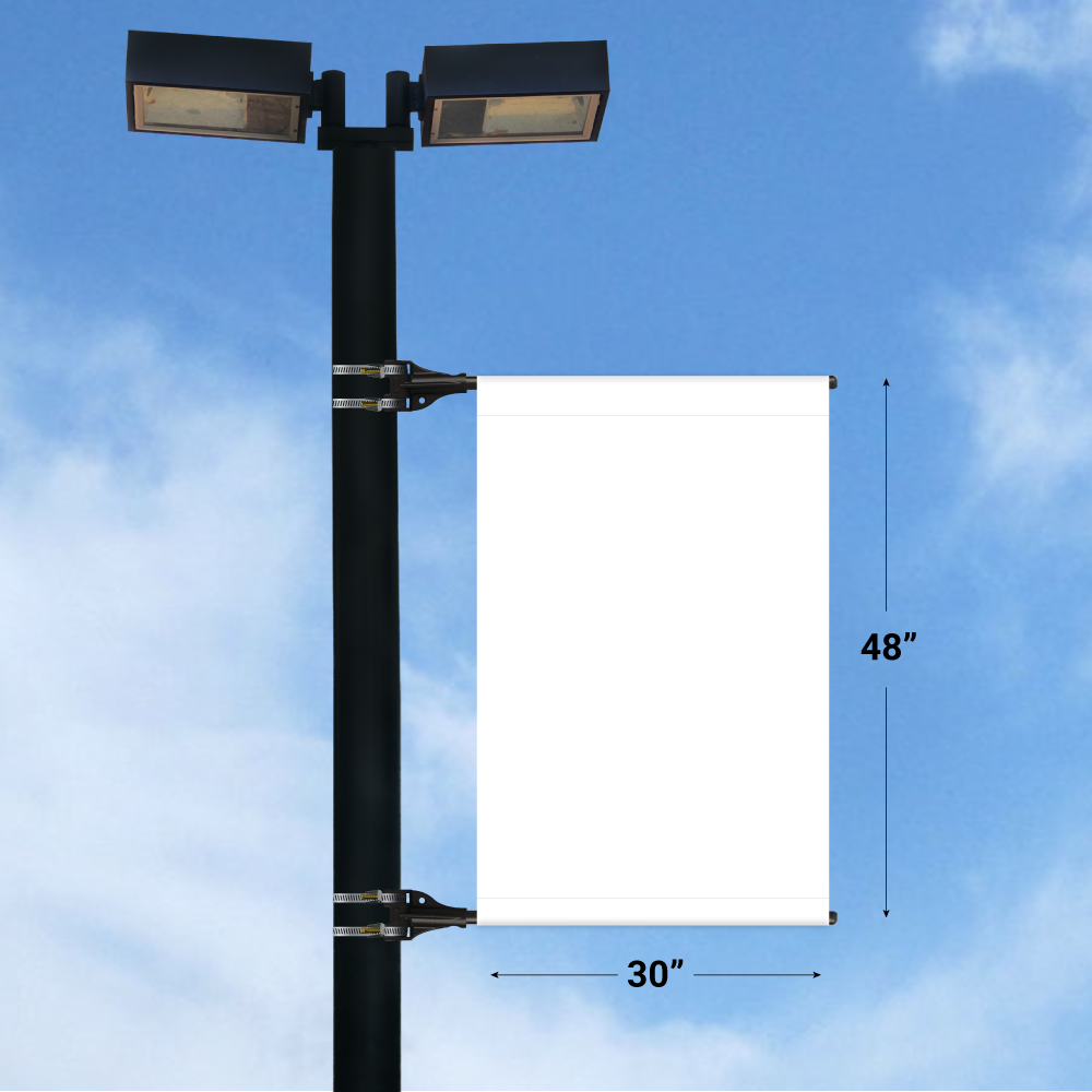 StrongArm Light Pole Banner - Double-Sided - 30" x 48"