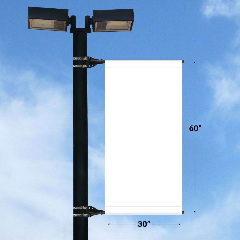 StrongArm Light Pole Banner - Double-Sided - 30" x 60"